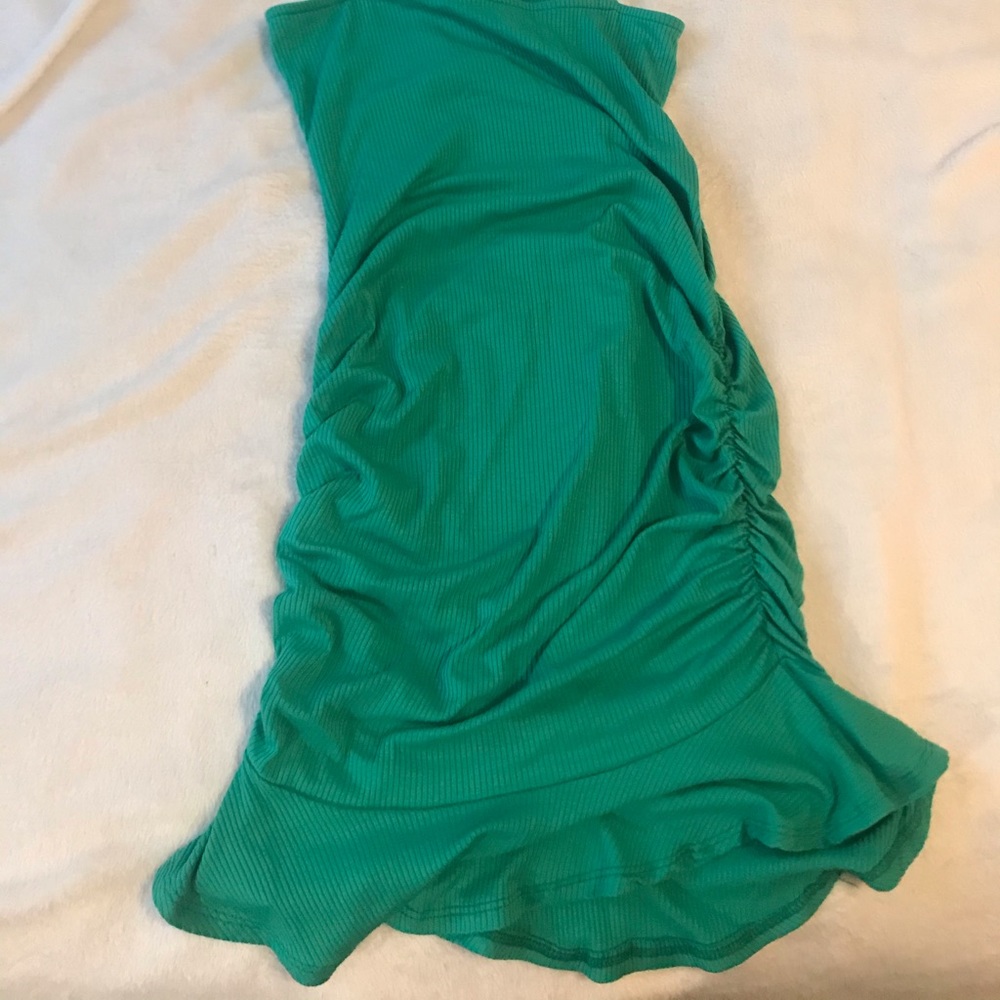 Green Fashion Nova Mini Spaghetti Strap Dress